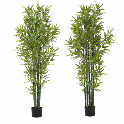 Ensemble de 2 pots 72 po en bambou artificiel 72 po