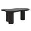 Table basse 44 po x 25,9 po Cloud avec plateau, table de bout irrégulière avec 3 pieds robustes, table centrale élégante avec bord rond-950350104