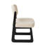 Chaise de salle à manger rembourrée en U en bois massif (ensemble de 6)-131239428