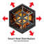 Auzenne Hexagon Iron Wood Burning Fire Pit