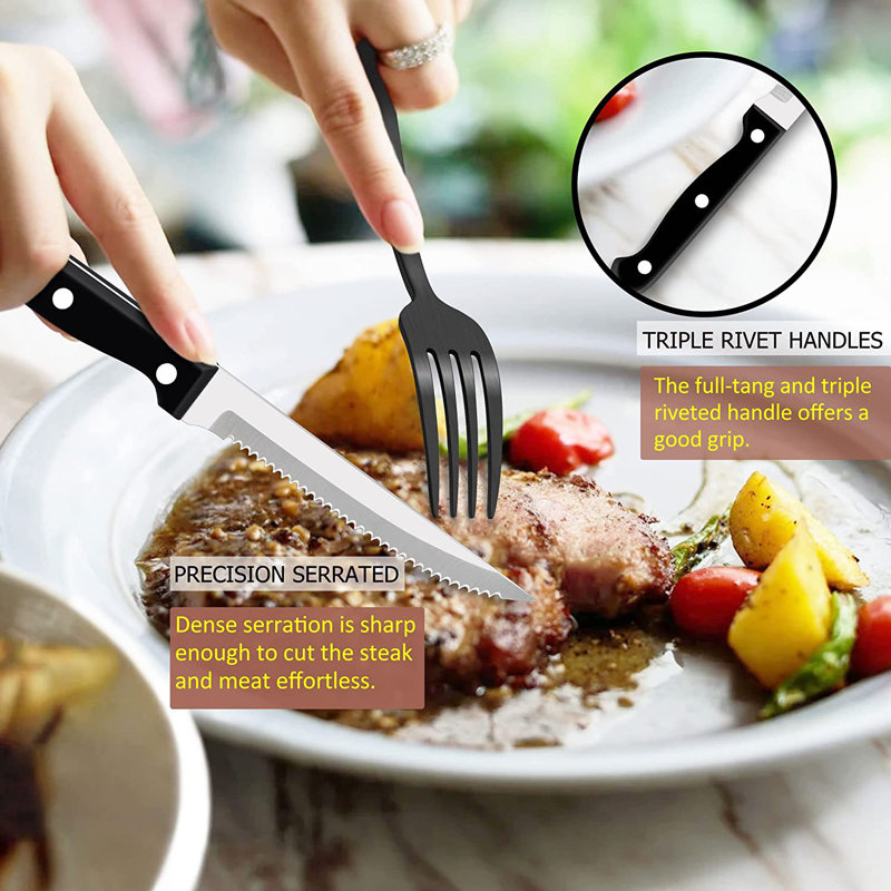Latitude Run® Katha Stainless Steel Flatware Set - Service for 12