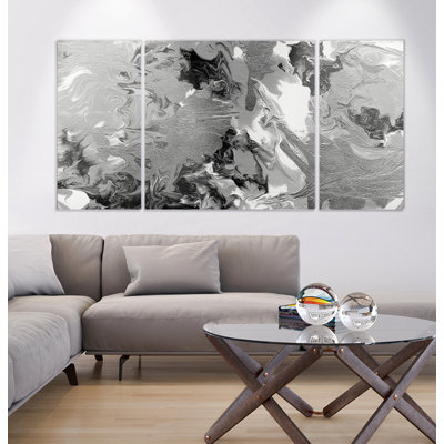" Rich Marble " 3 Piece Art Acrylic Set