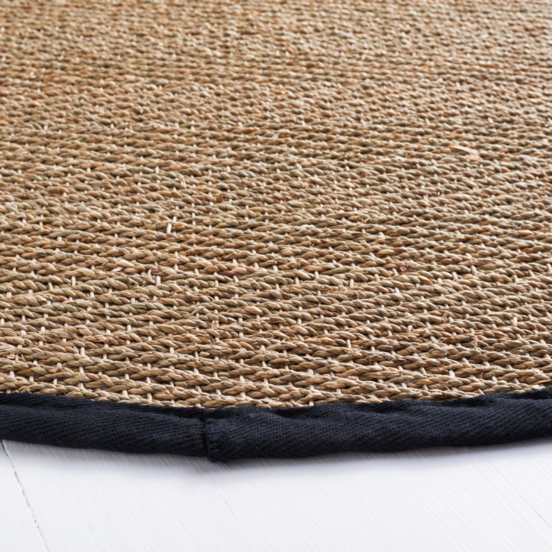 Tapis naturel / noir Hervey Bay, Rond 6 pi