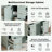 Bathroom Vanity with Ceramic Sink, 4 Drawers and Adjustable Shelf