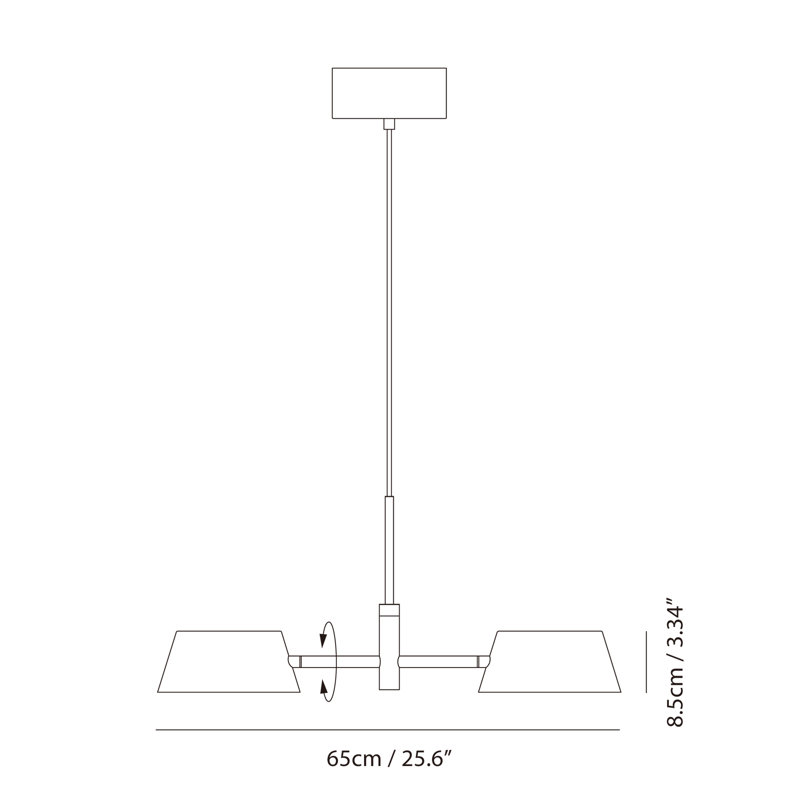 OLO XL P2 Pendant, Black