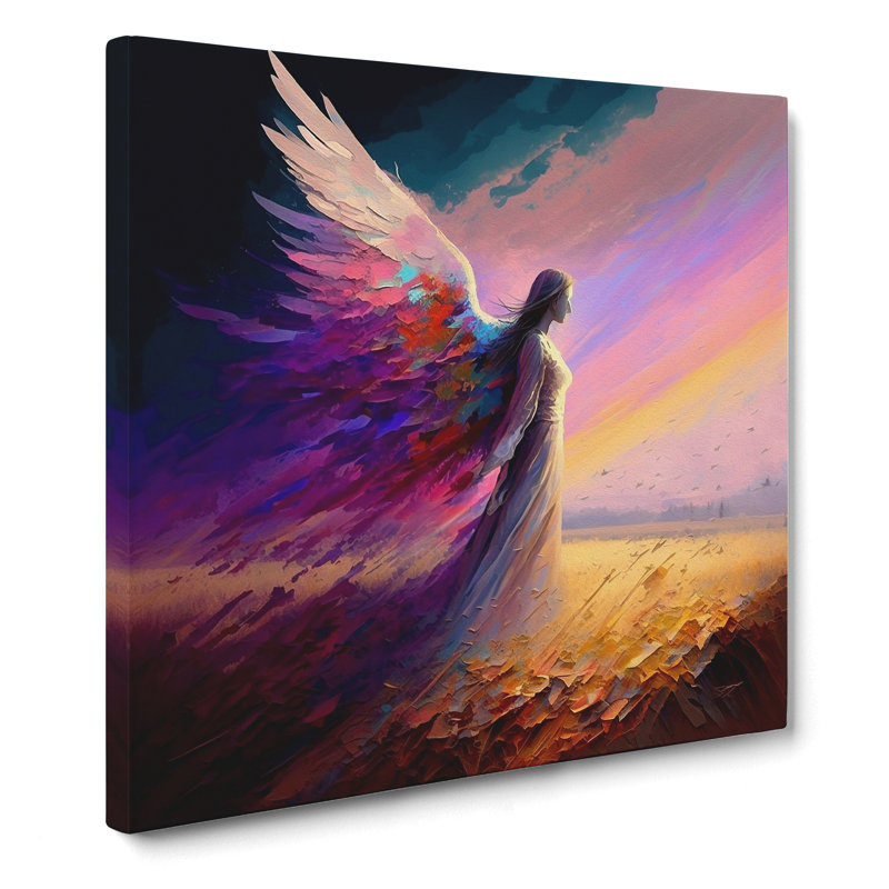Angel Colour Field Painting - Print, 35cm H x 35cm W x 3cm D