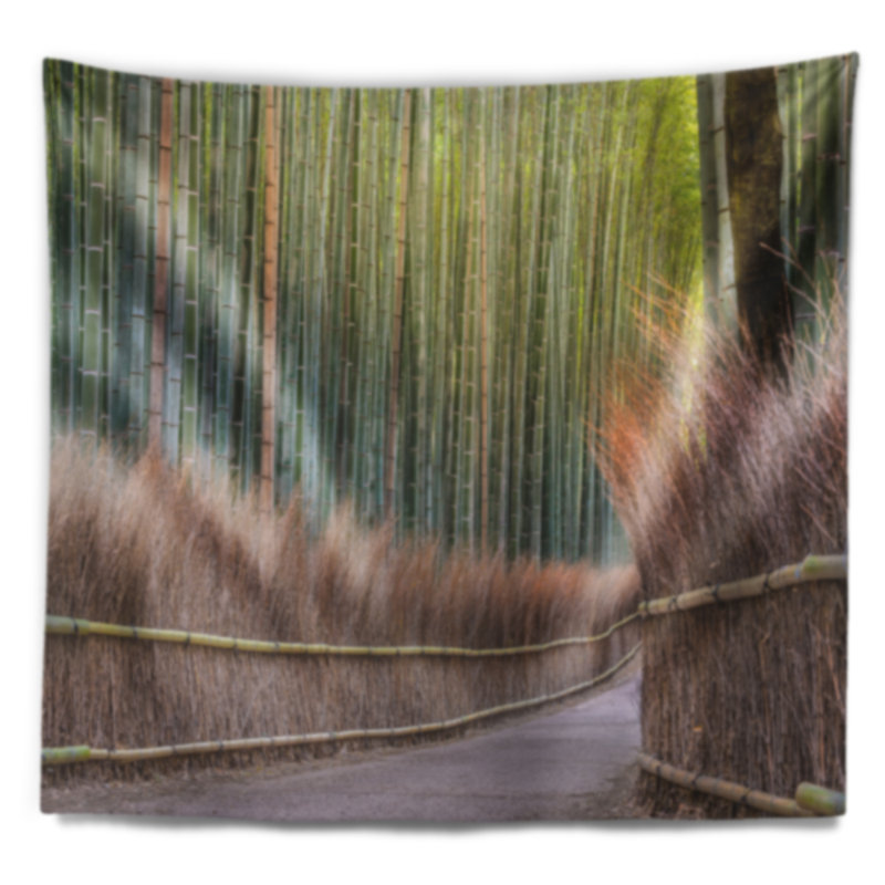 Tapisserie de forêt, H 68 po x l 80 po