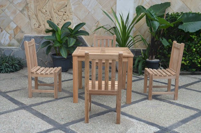 Bistro Outdoor 6 - Piece Teak Dining Set