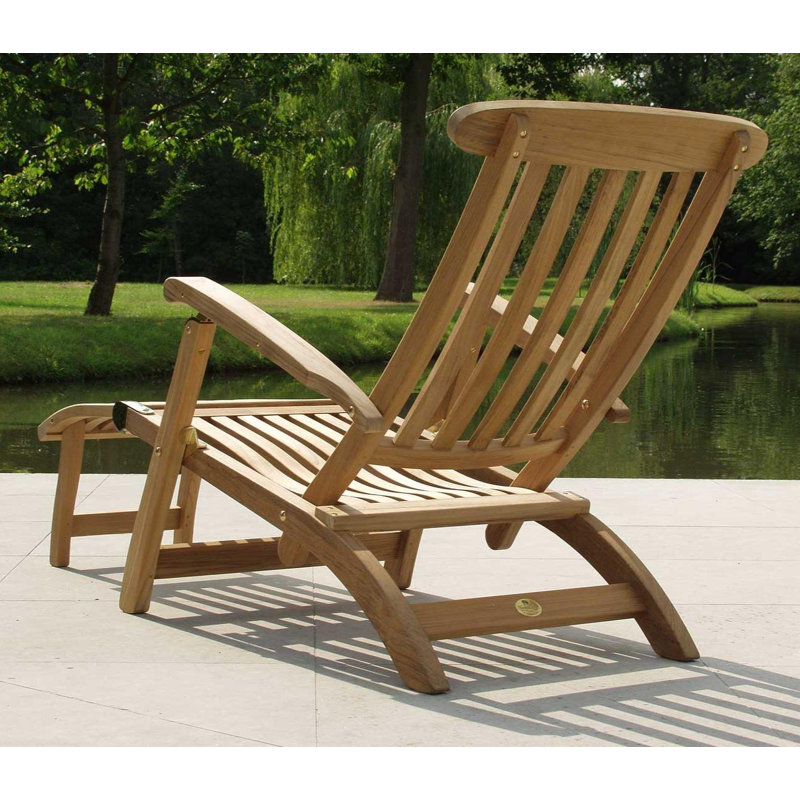 Commodore Outdoor Teak Lounge Chair