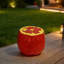 Tabouret de jardin et table d'appoint 15,1 po en résine de grenade