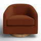 Bennett Upholstered Swivel Barrel Chair