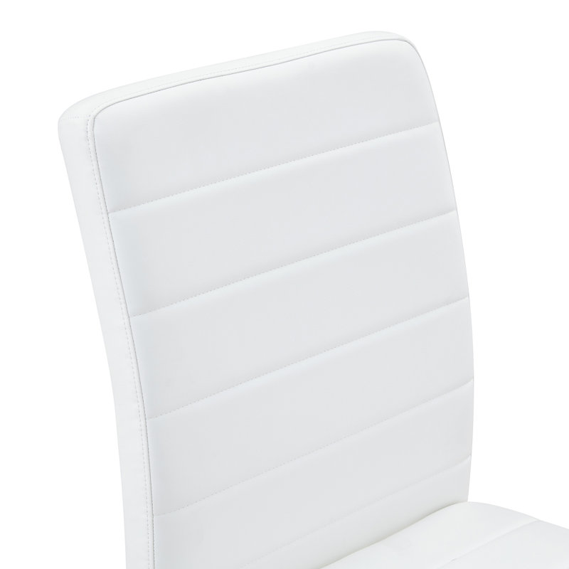 6-Pack - Heavy-Duty Chairs Set: 2.1" Thick Cushion(Only Dining Chairs), White