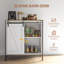 Armoire-bar à cadre métallique avec tablette réglable-568194477