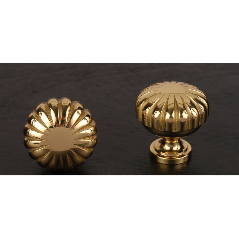 CK Series Knob, Polished Brass