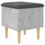 Antlia 42cm Wide Square Solid Colour Ottoman with Storage