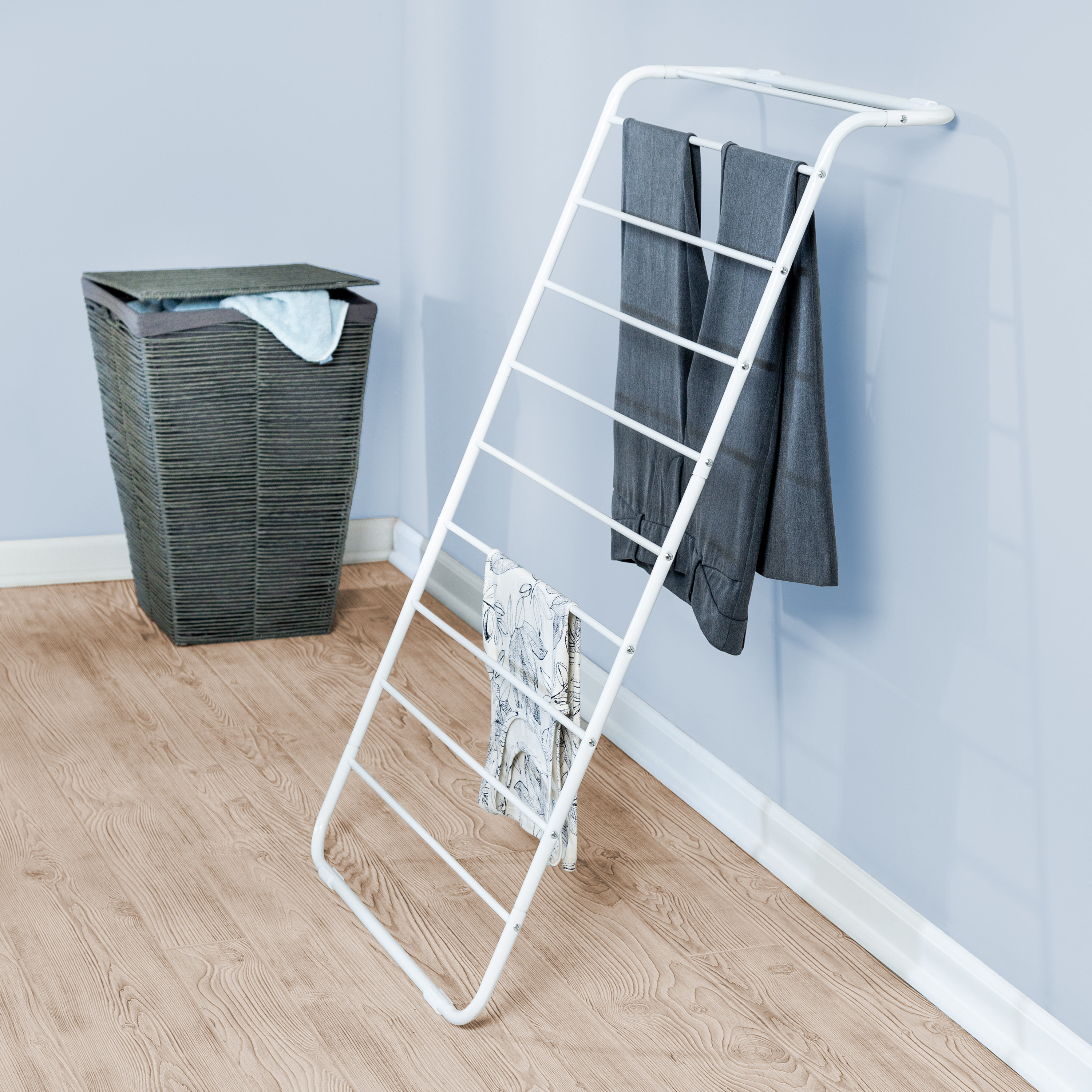 Rebrilliant Metal Foldable Wall-Mounted Drying Rack & Reviews