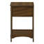Table d'appoint, table de bout, table d'appoint, table de chevet, 2 niveaux, étroit, tiroir de rangement, placage, transitionnel