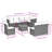 Vidaxl Garden Sofa Set Grey