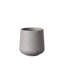 Jardinière en béton H 17 po x l 15 po, pot de ciment robuste gris brumeux pour la décoration de patio et de jardin-129351485-129351487