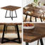 Table de salle à manger carrée rétro, table de cuisine en bois, table de salle à manger de conception classique