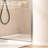 Yingze Adjustable 29-30" W X 72" H Frameless Pivot Shower Door, 6Mm Sgcc Tempered Glass Shower Door-122071885