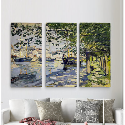 Une image de qualité supérieure «La seine à Rouen» sur toile