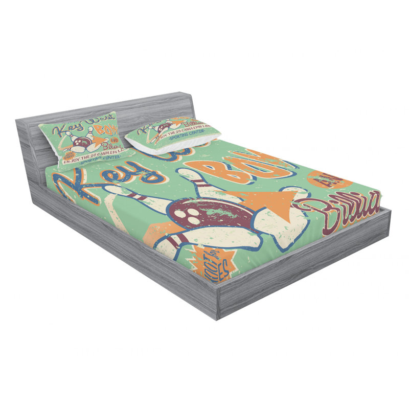 Microfiber Sheet Set, Queen Sheet Set with Fitted Sheet
