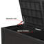 Olilawn 25.4'' W 150 Gallons Resin Deck Box-98737209