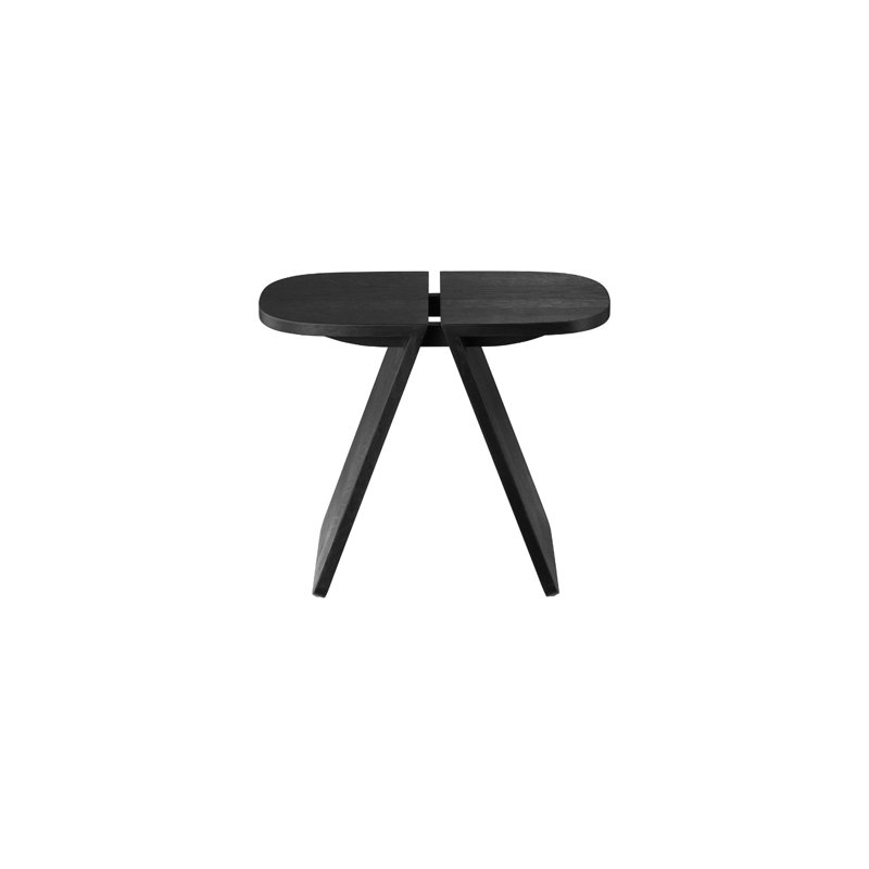 Avio Accent Stool, 17.7" H X 21.7" W X 11.8" D, Black Oak