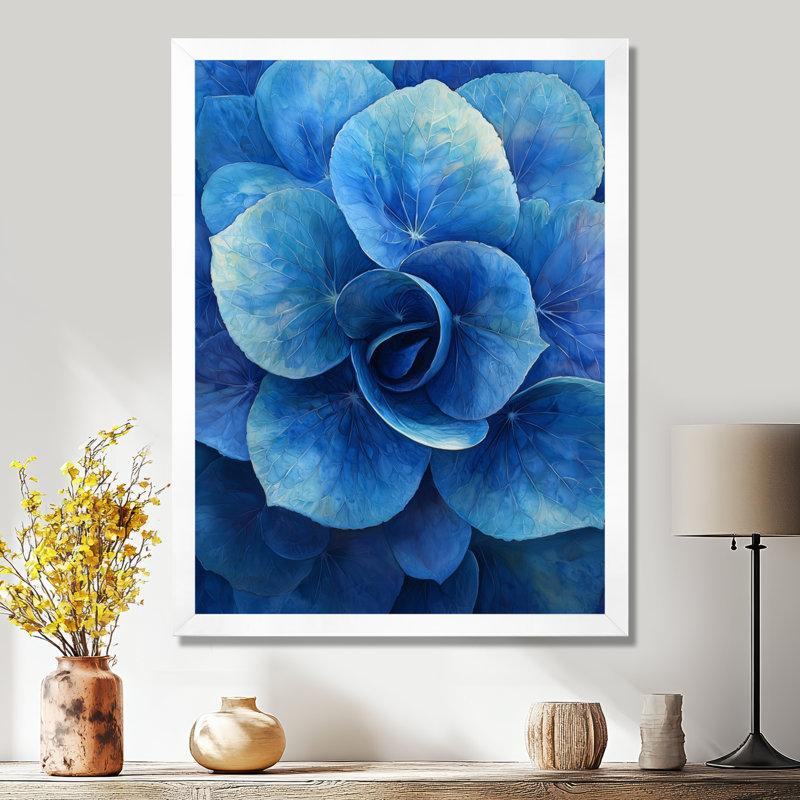 Edna - impressions sur toile florales, H 20 po x l 12 po, Picture Framed, Blanc