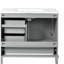 Armoire de rangement moderne de 36 po avec cadre en pin massif, 1 porte à fermeture douce et 3 tiroirs, armoire de rangement moderne-1486669745