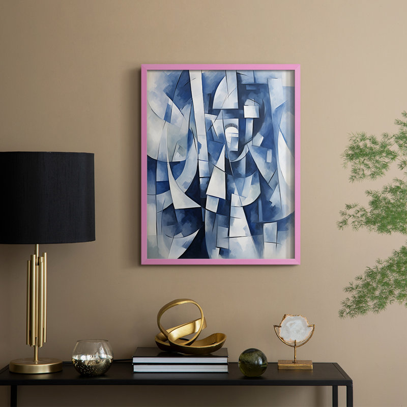 NAUTICAL Series CDXIII Framed Print - Solid Wood, Rose, H 11 po x l 9 po