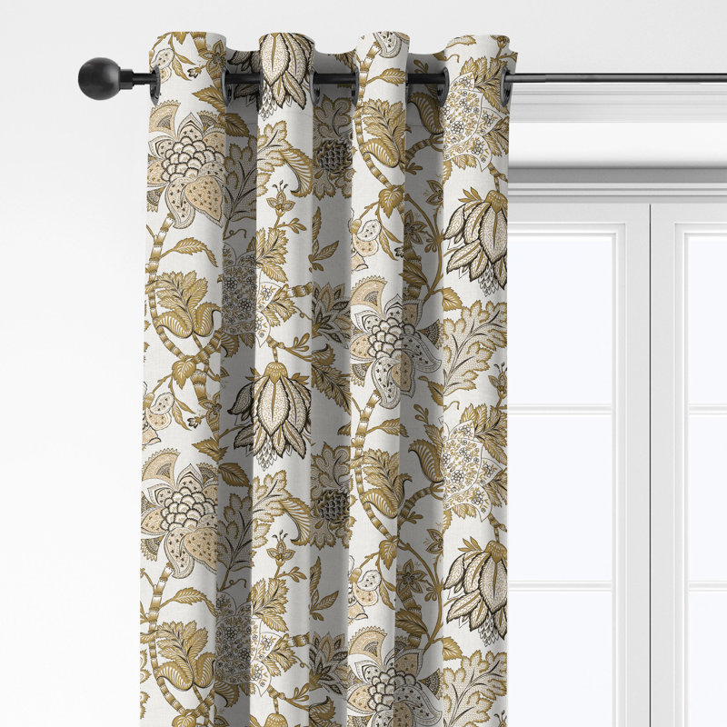 Ensemble de 2 rideaux en coton avec œillets Bronte, L 50 po x L 96 po