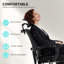 Fauteuil de bureau ergonomique en filet à haut dossier ergonomique, noir