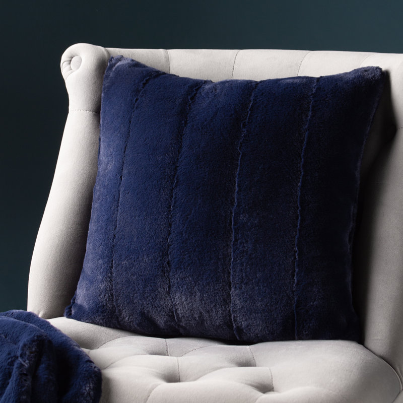 Empress Square Throw Cushion, Navy, 55cm x 55cm