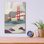 «The Golden Gate Bridge From Baker Beach» par Melba Browne, art mural en verre acrylique, 12 po x 16 po