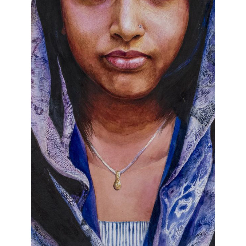 Simplicité femmes | Aquarelle sur papier | Par Navneeth | Pour la décoration murale