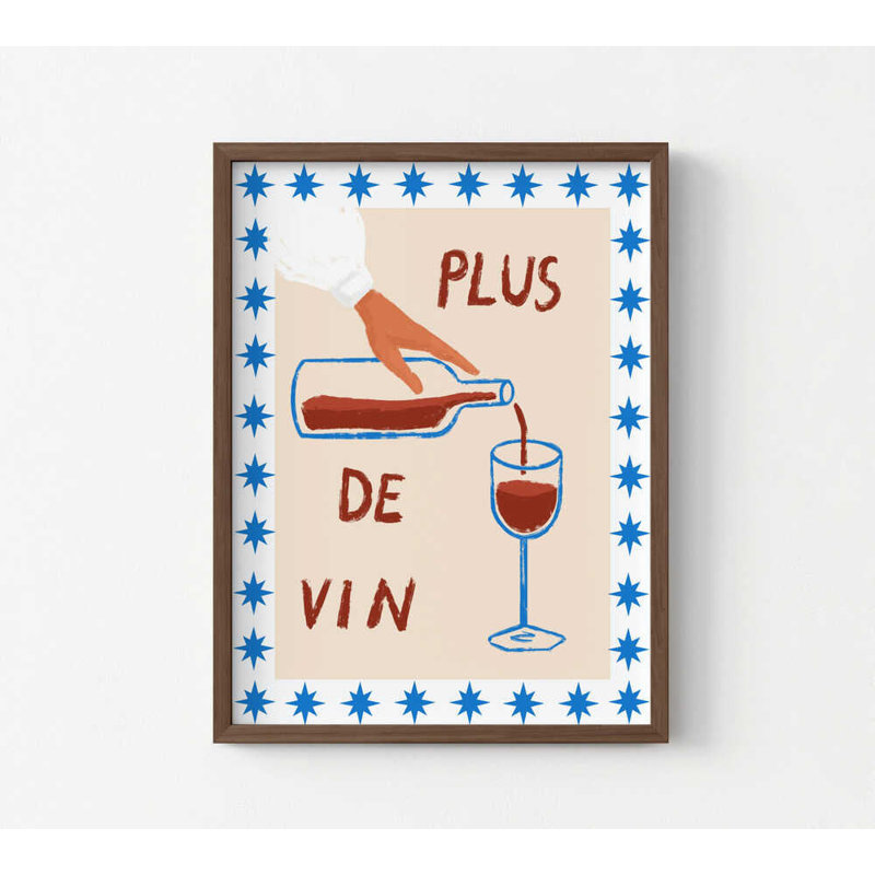 Vin encadré, impression sur toile