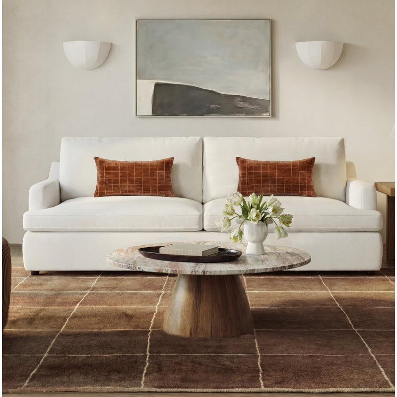 Mellonia 42" Round Genuine Marble Coffee Table