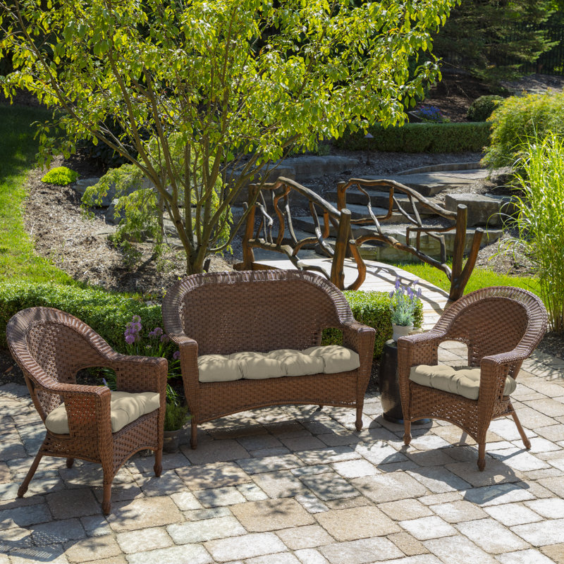 ARDEN Outdoor Dining Chair Cushion, Cream