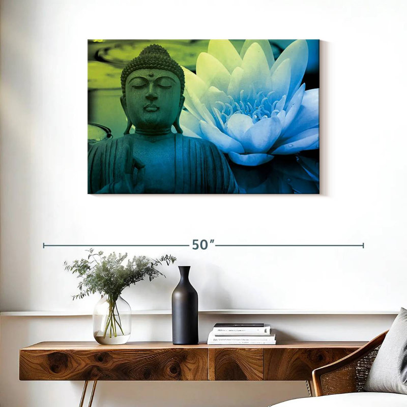 Bouddha Adella, méditation, lotus, H 24 po x l 36 po