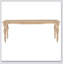 Table de salle à manger rectangulaire 1 pièce sans chaise