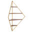Pinel 4 Shelves Diamond Corner Shelf-143332825