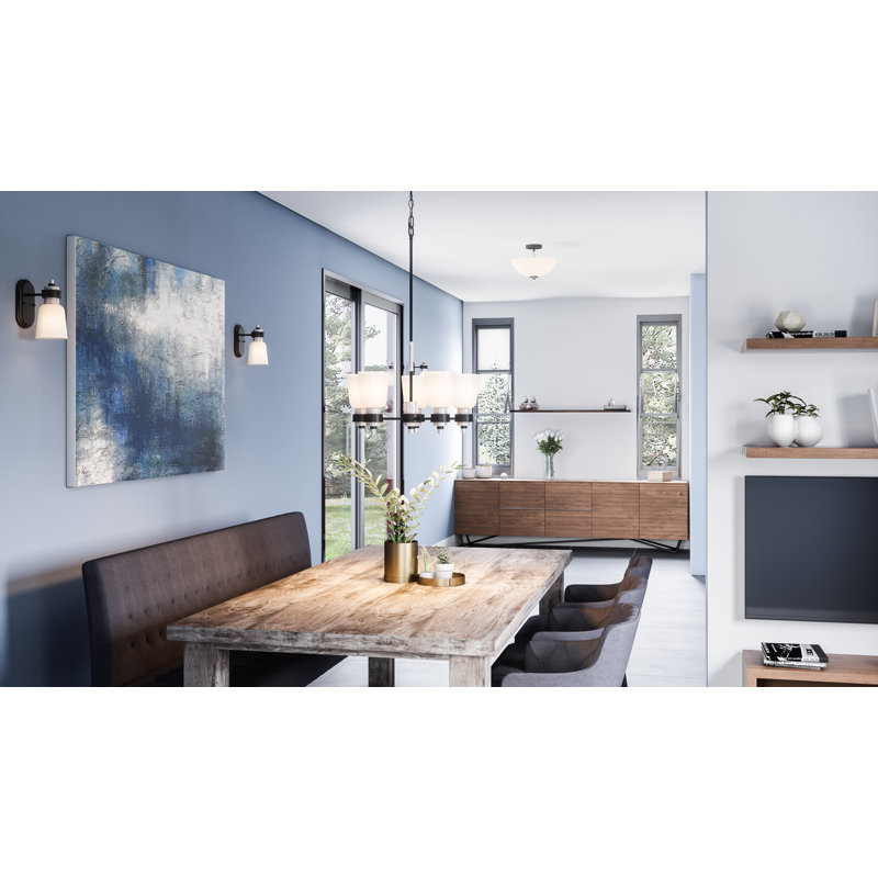 Fleischmann Glass Semi Flush Mount