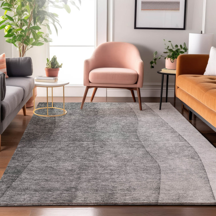 Premium Machine Washable Cerrito Gray Rug