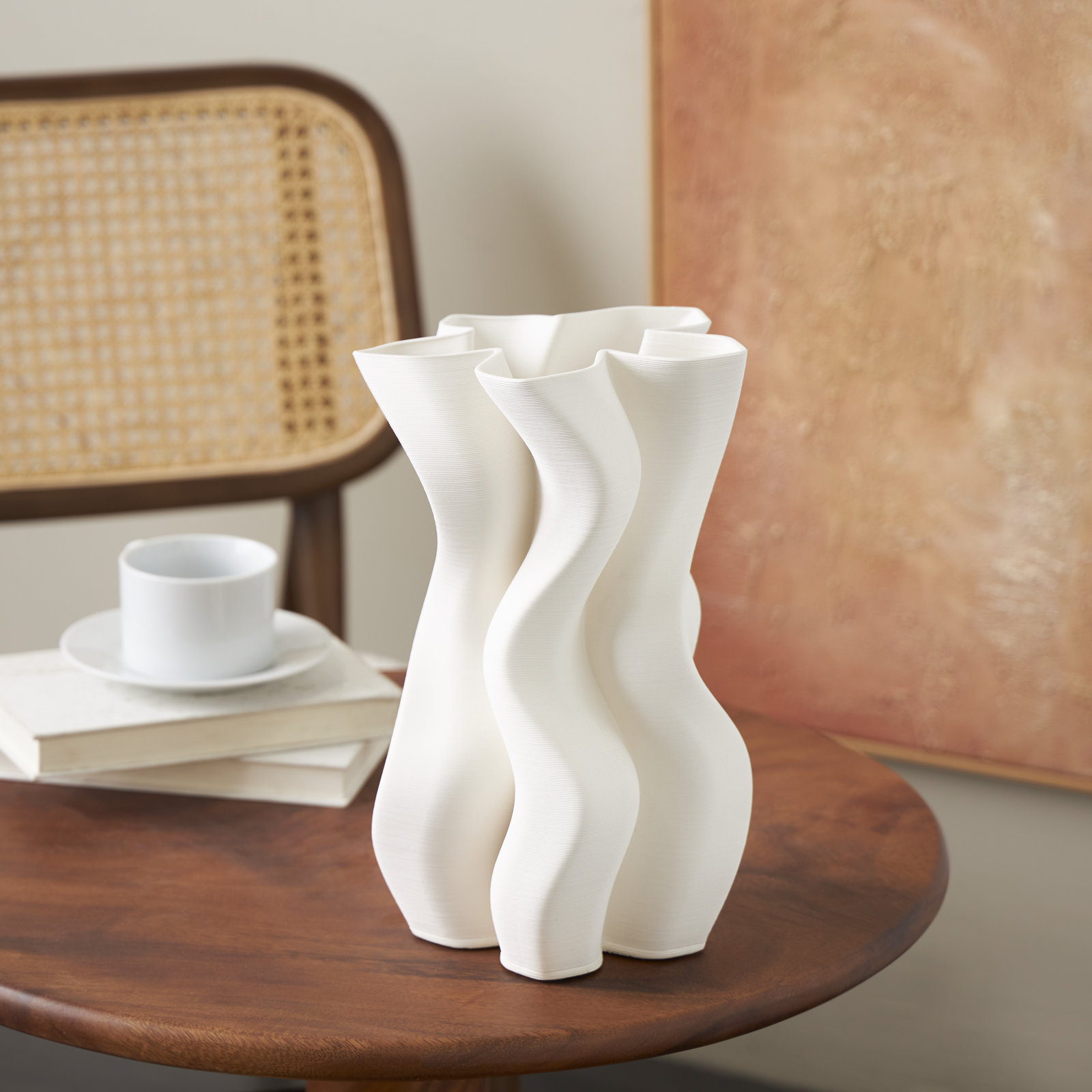 Bowers Iron Table Vase, 12.5" H x 7.55" W x 7.55" D