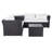 Wicker 4 - Person Patio Conversation Set with Cushions-286898252