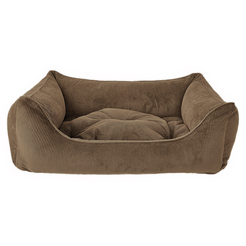 Orthopedic Memory Foam Pet Bed, Large (90cm W x 60cm D x 30cm H), Taupe