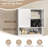 Rauscher Freestanding Over The Toilet Storage Cabinet With Doors and Adjustable Shelf