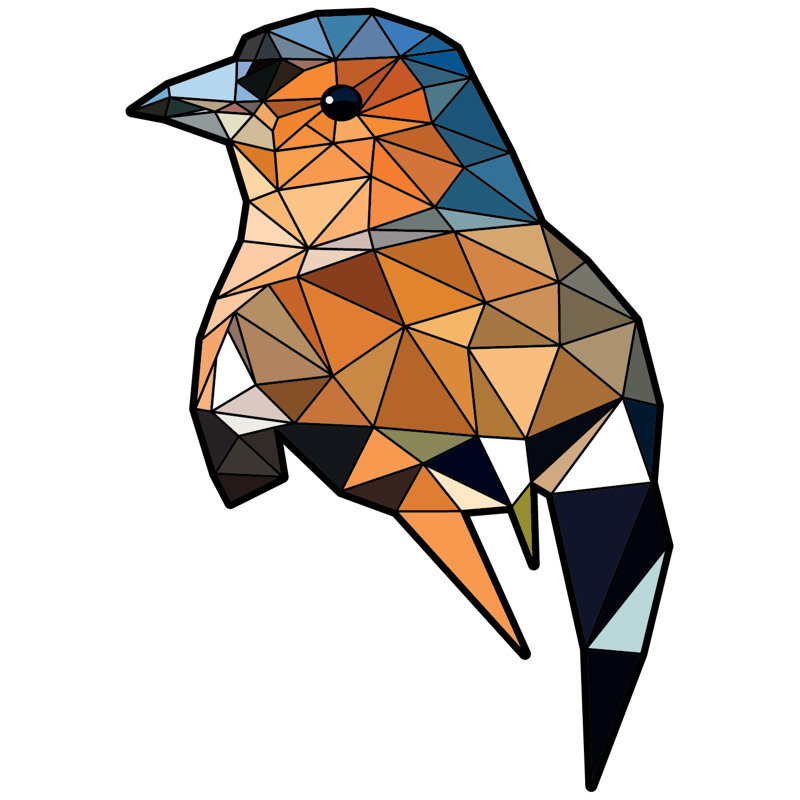 Adhésif décoratif oiseau